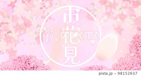 桜　背景素材 98152637