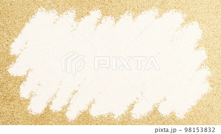 ナチュラルなコルク背景と白いクレヨンタッチ_ワイド 98153832