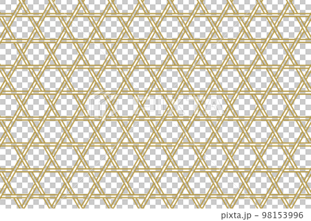 Kagome seamless transparent pattern. Illustration of Japanese pattern. 98153996