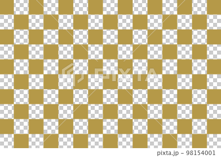 市松模様のシームレスな透過パターン。和柄のイラスト。 98154001