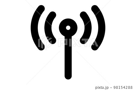 電波塔をイメージしたアイコン01 電波塔をイメージしたアイコン01 98154288