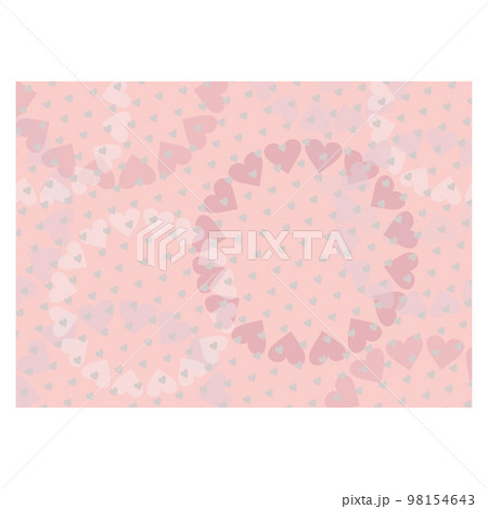 ハート模様・パターン　背景　ピンク系　バレンタイン 98154643