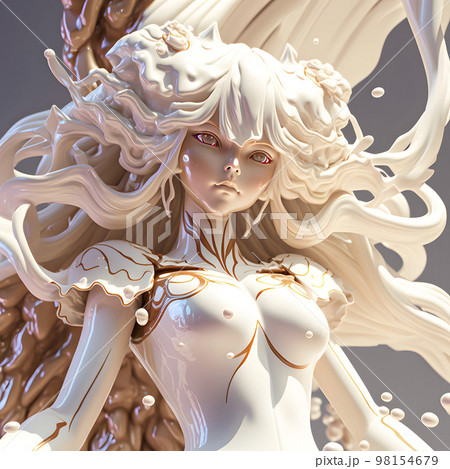 3DCGでレンダリングされた女神「AI生成画像」 98154679