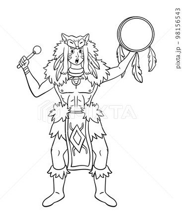 Native American Indian Boy Dreamcatcher Isolated Native American Indian Boy Dreamcatcher Isolated 98156543