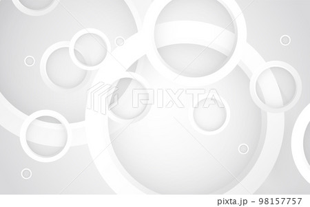 シンプルなグレーの抽象、たくさんの丸の集まり、背景素材、ベクター素材 シンプルなグレーの抽象、たくさんの丸の集まり、背景素材、ベクター素材 98157757