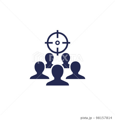 hiring people icon on white 98157814