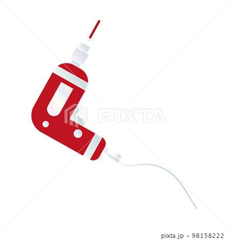 Isolated electric drill icon Flat design Vector Isolated electric drill icon Flat design Vector 98158222