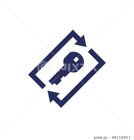 change key icon on white change key icon on white 98158951