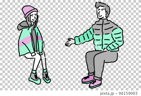 Sitting person set Fall/Winter Sitting person set Fall/Winter 98159003