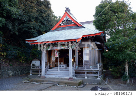 静岡県　初島の初木神社 98160172