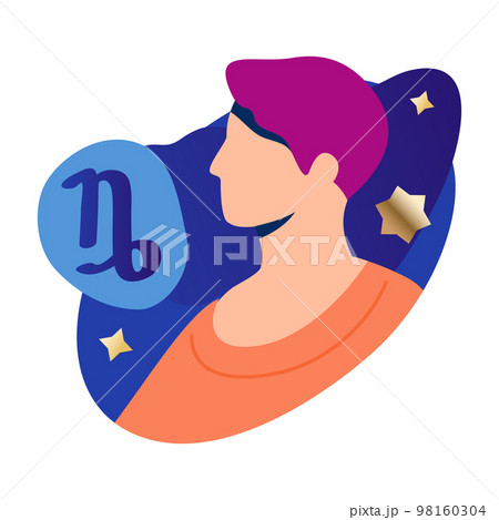 Capricorn Man Zodiac Icon Capricorn Man Zodiac Icon 98160304