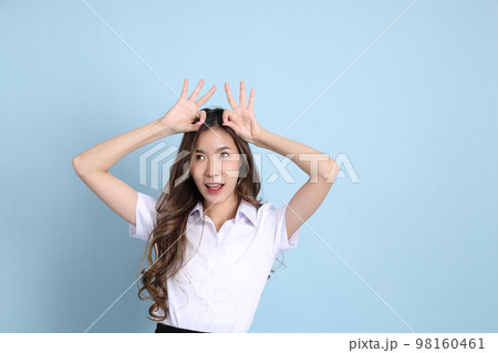 Girl in Student Uniform Girl in Student Uniform 98160461