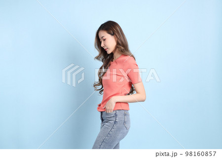 Casual Asian Woman Casual Asian Woman 98160857