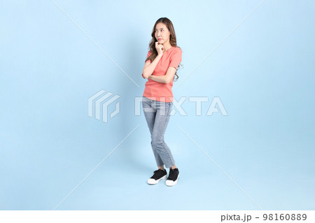 Casual Asian Woman 98160889