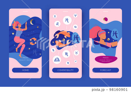 Pisces Mobile App Screens 98160901