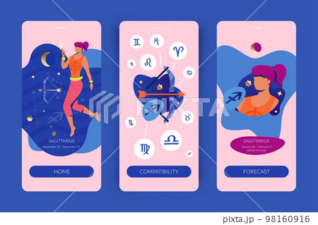 Sagittarius Mobile App Screens 98160916