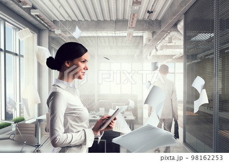 Contemporary business concept . Mixed media Contemporary business concept . Mixed media 98162253