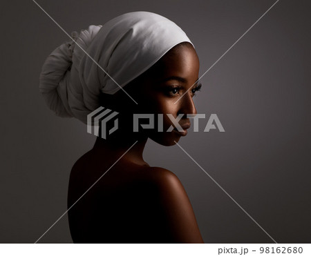 Taking time to reflect. Beauty shot of a gorgeous young ethnic woman. 98162680