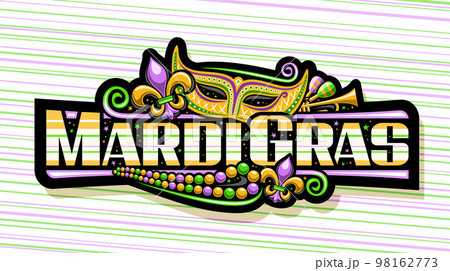 Vector banner for Mardi Gras Vector banner for Mardi Gras 98162773