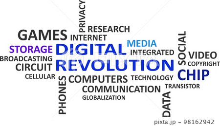 word cloud - digital revolution word cloud - digital revolution 98162942
