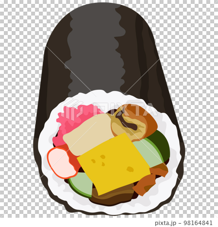 節分に食べる恵方巻のイラスト素材 ベクター 節分に食べる恵方巻のイラスト素材 ベクター 98164841