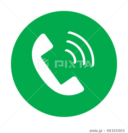 電話発信のアイコン。ベクター。 電話発信のアイコン。ベクター。 98165003