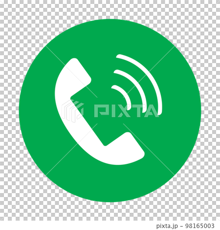電話発信のアイコン。ベクター。 電話発信のアイコン。ベクター。 98165003