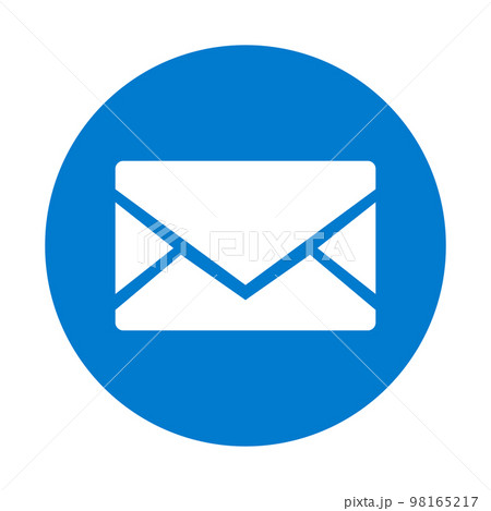 青いメールのアイコン。Eメール。ベクター。 青いメールのアイコン。Eメール。ベクター。 98165217