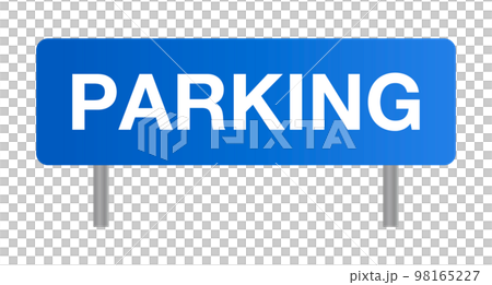 横長の駐車場標識のアイコン。ベクター。 横長の駐車場標識のアイコン。ベクター。 98165227