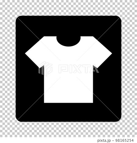 T 卹框圖標。服裝。向量。 98165254