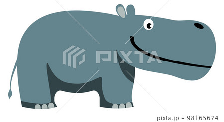 Hippo cartoon icon. Safari happy animal smiling 98165674