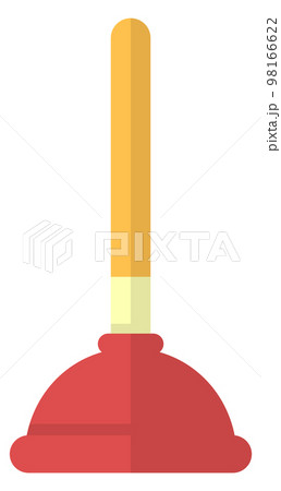 Plunger icon. Toilet drain tool. Plumbing pipes 98166622