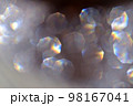 Abstract background of a large rainbow bokeh. 98167041