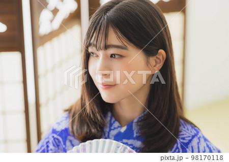 有松絞りの浴衣 和室 有松絞りの浴衣 和室 98170118