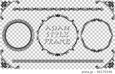 Asian style frame 12 (black) 98170346