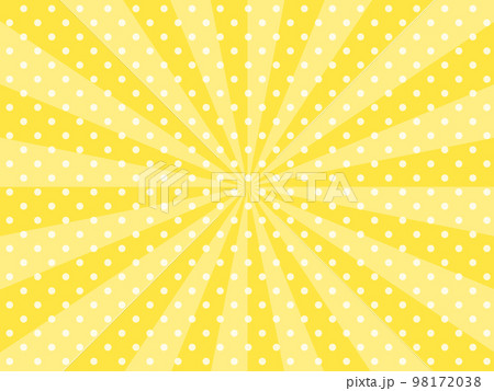 サンバーストとドットの背景イラスト 98172038