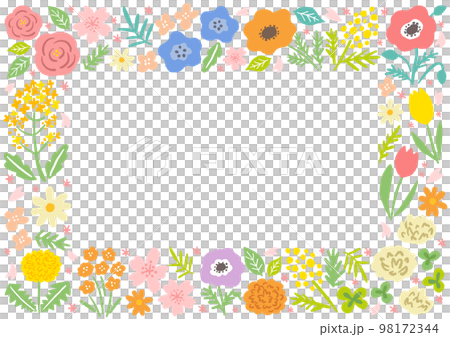 春天的花朵圖框 春天的花朵圖框 98172344