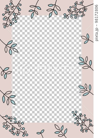 ナチュラルフレーム縦型01 98172806