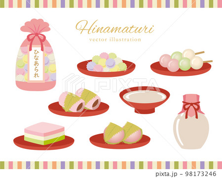 ひな祭りの食べ物セット 98173246