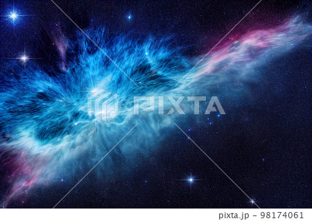 銀河 宇宙 星雲 星 惑星 神秘 オーロラ のイラスト素材 [98174061] - PIXTA