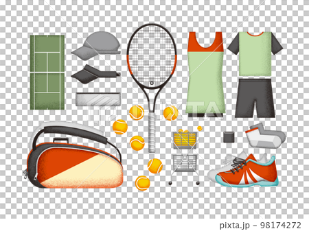 テニス　スポーツ 運動　イラスト セット 98174272