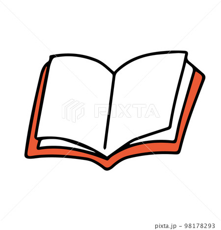 開いているノートのイラストアイコン 98178293