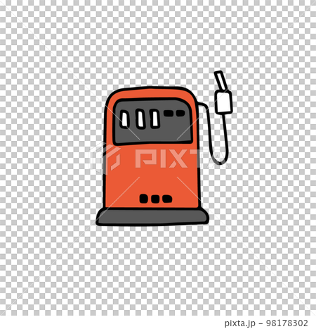 ガソリンスタンドのイラストアイコン 98178302