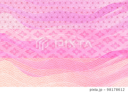 春 和紙 和柄 背景 春 和紙 和柄 背景 98178612