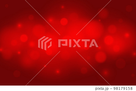 Red color bokeh soft light abstract background, Vector eps 10 illustration bokeh particles 98179158