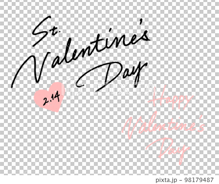St.Valentine's day 2.14 Happy Valentine's Day handwriting St.Valentine's day 2.14 Happy Valentine's Day handwriting 98179487