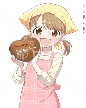 【プリント＆加筆作品】チョコレートDis娘-バレンタイン嫌いな女の子-【アート】 プリント＆加筆作品】チョコレートDis娘-バレンタイン嫌いな
