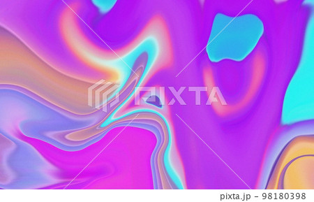 Holographic liquid grainy background illustration Holographic liquid grainy background illustration 98180398