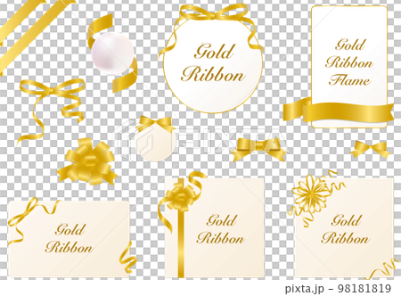 華麗的金絲帶環繞框架 98181819