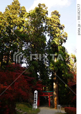 世界遺産中尊寺 白山神社と能楽殿 98182577